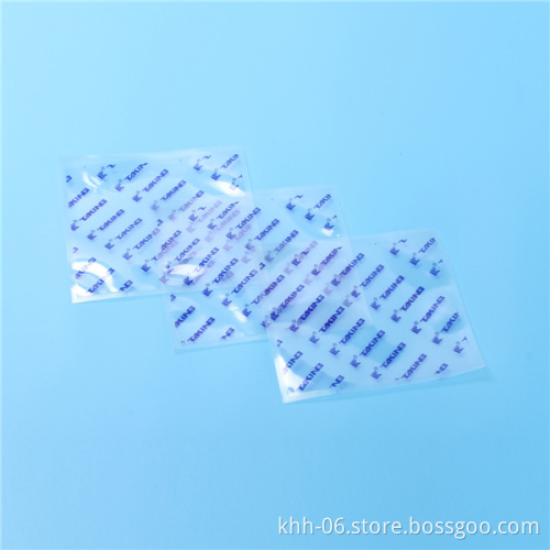 Clear 3 side seal plastic food packaging bag